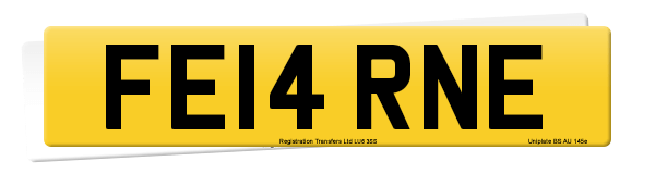 Registration number FE14 RNE